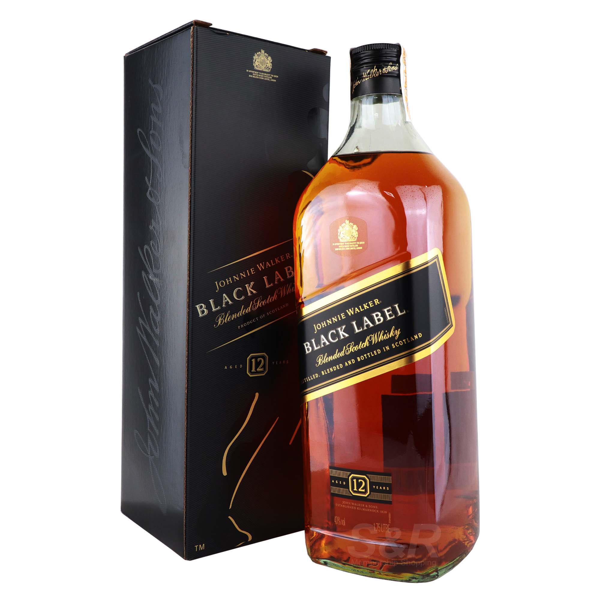 Johnnie Walker Black Label Blended Scotch Whisky 1.75L Johnnie Walker Black Label Blended Scotch Whisky 1.75L